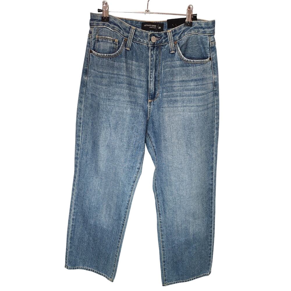 JUST BLACK DENIM wide leg/high rise Jean. NWT size 29